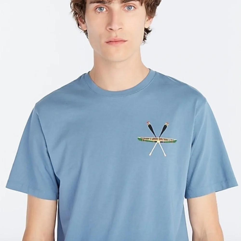 Merrimack x sanborn x Jcrew made in the USA graphic tee shirt
